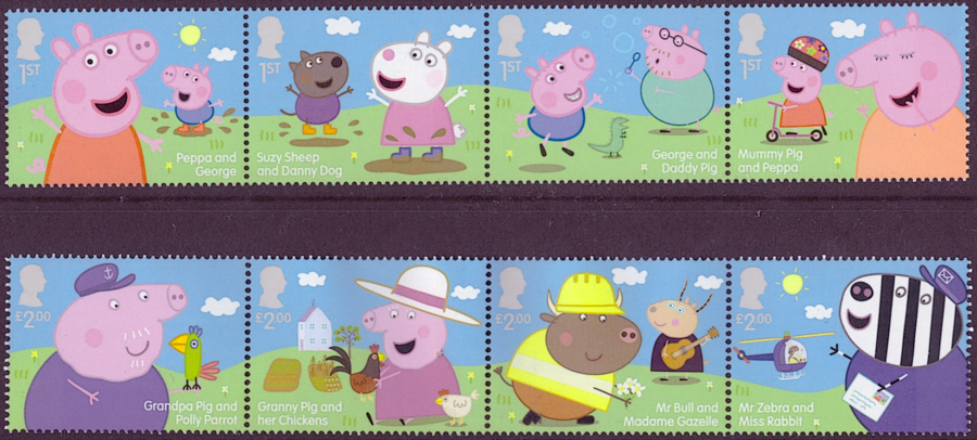 (image for) SG(TBC) 2024 Peppa Pig unmounted mint set of 8