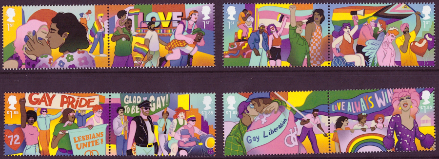 (image for) SG4684 / 91 2022 Pride unmounted mint set of 8 - Click Image to Close