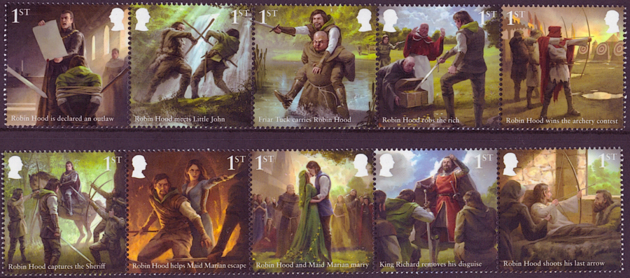 (image for) SG5010 / 19 2023 Robin Hood unmounted mint set of 10