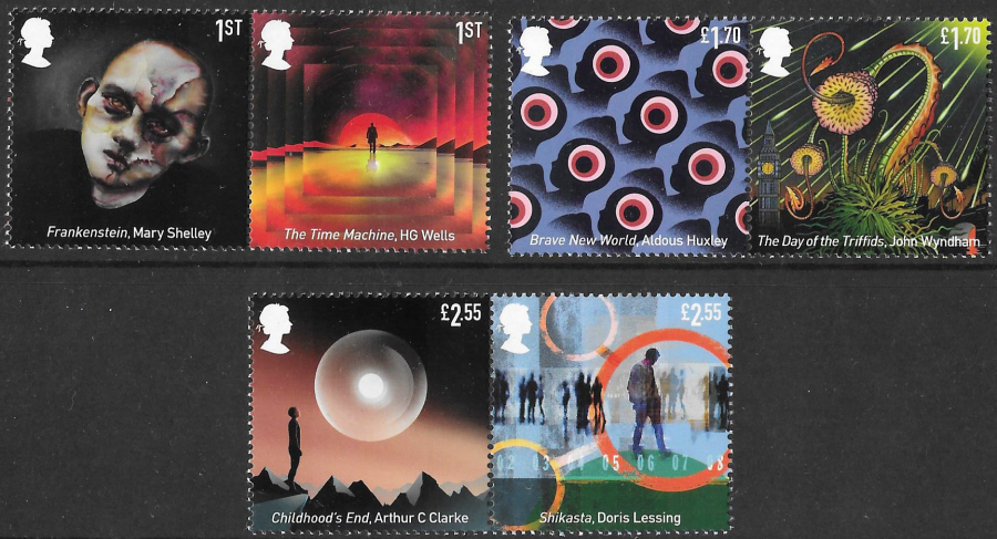 SG4503 / 08 2021 Classic Science Fiction unmounted mint set of 6