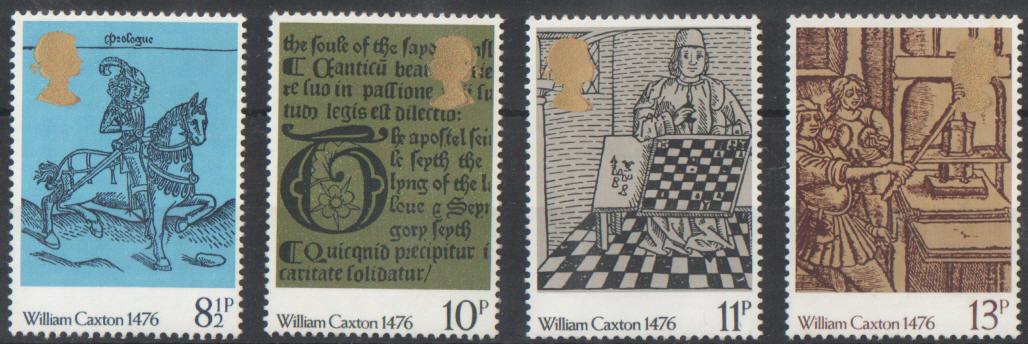 SG1014 / 17 1976 William Caxton Printing unmounted mint set of 4