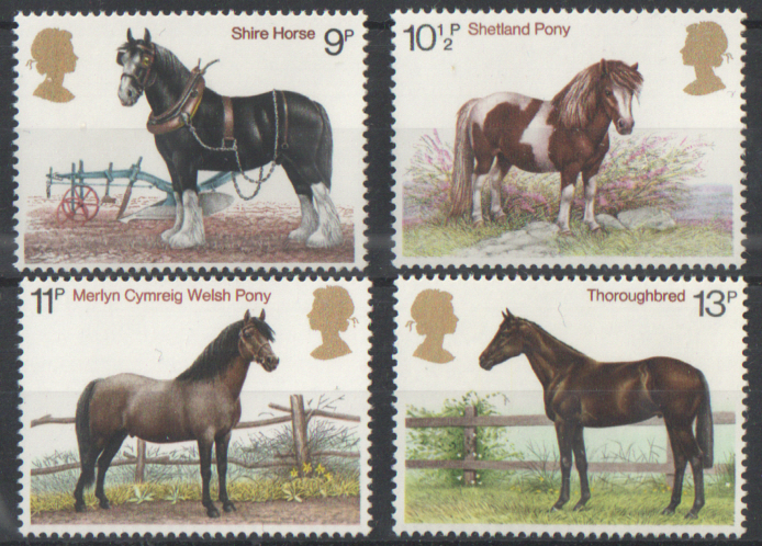 SG1063 / 66 1978 Horses unmounted mint set of 4