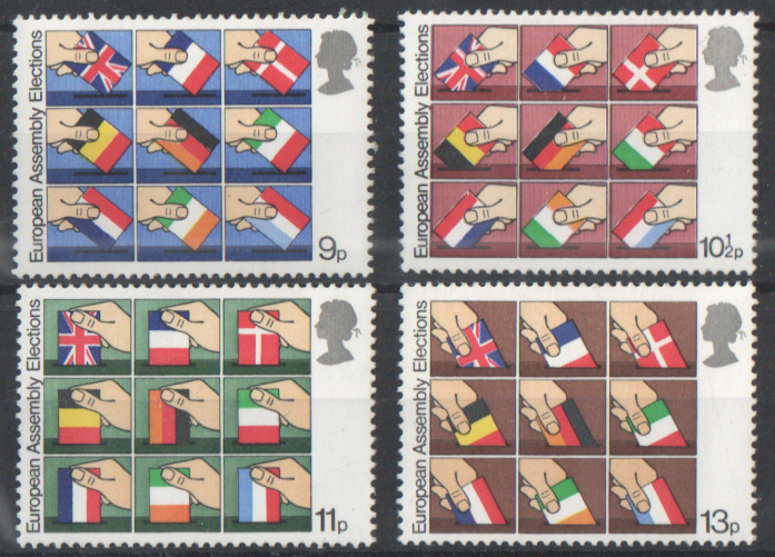 (image for) SG1083 / 86 1979 European Elections unmounted mint set of 4 - Click Image to Close