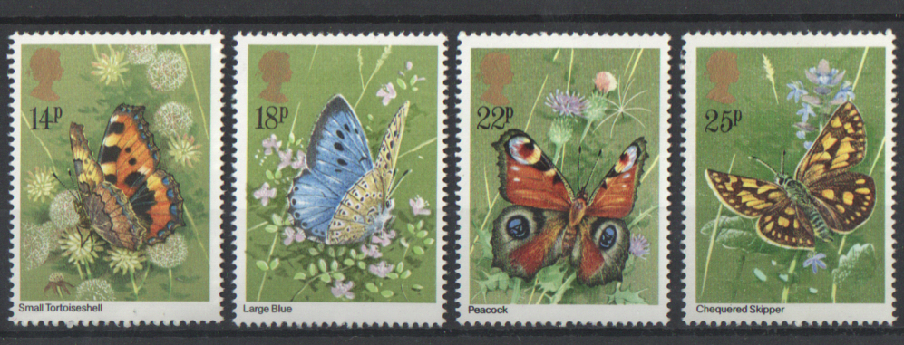 SG1151 / 54 1981 Butterflies unmounted mint set of 4