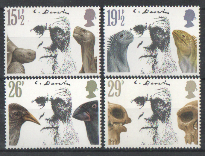 (image for) SG1175 / 78 1982 Charles Darwin unmounted mint set of 4 - Click Image to Close
