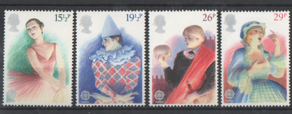 (image for) SG1183 / 86 1982 British Theatre unmounted mint set of 4 - Click Image to Close