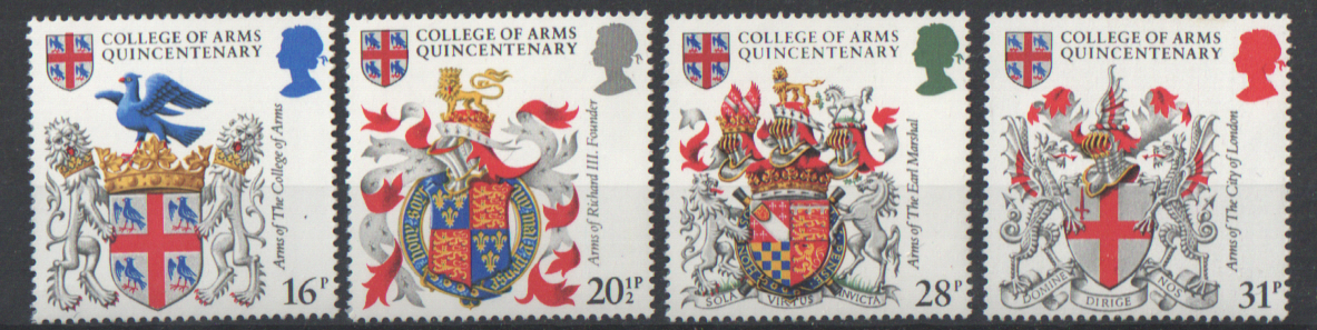 (image for) SG1236 / 39 1984 College Of Arms unmounted mint set of 4 - Click Image to Close