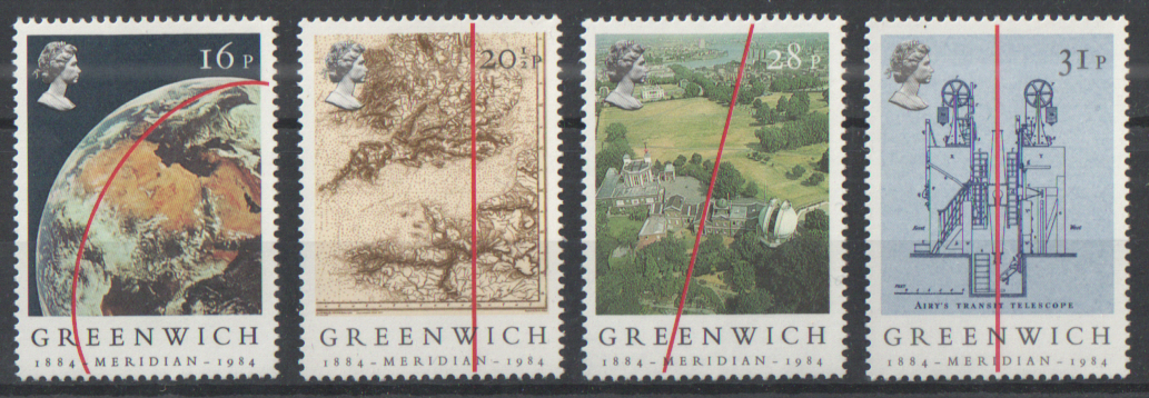 (image for) SG1254 / 57 1984 Greenwich Meridian unmounted mint set of 4 - Click Image to Close