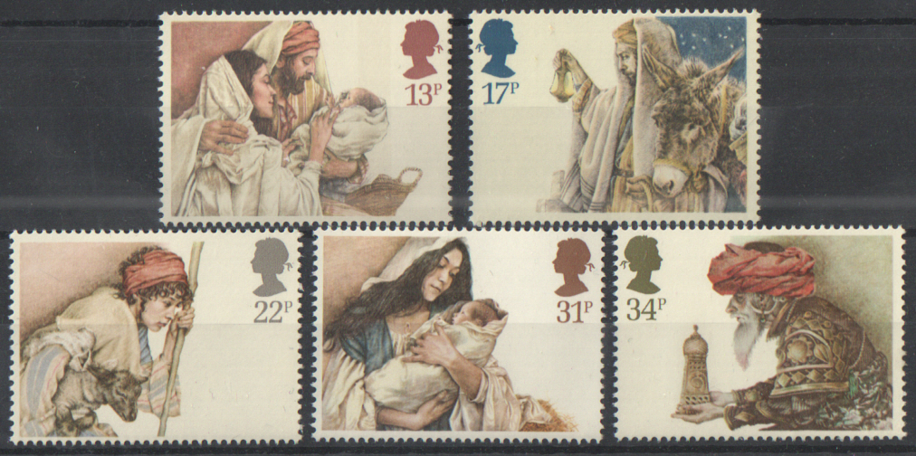 (image for) SG1267 / 71 1984 Christmas unmounted mint set of 5 - Click Image to Close