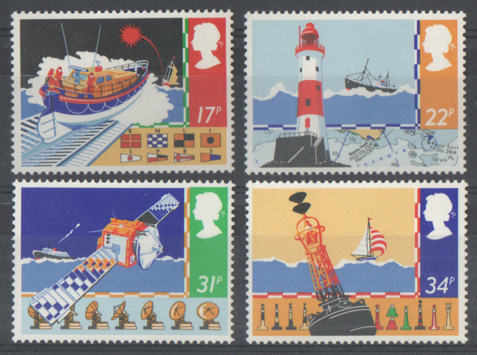 (image for) SG1286 / 89 1985 Safety At Sea unmounted mint set of 4 - Click Image to Close