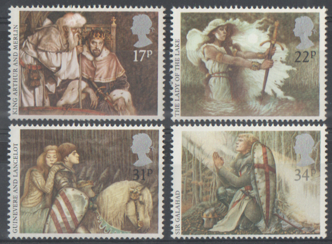 (image for) SG1294 / 97 1985 Arthurian Legend unmounted mint set of 4