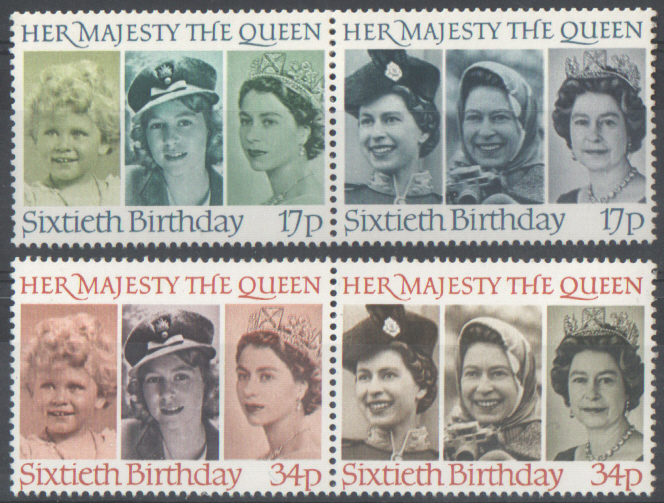 SG1316 / 19 1986 HM the Queen's 60th Birthday unmounted mint set of 4