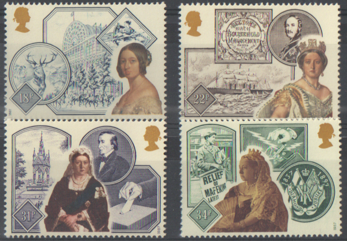 (image for) SG1367 / 70 1987 Queen Victoria unmounted mint set of 4