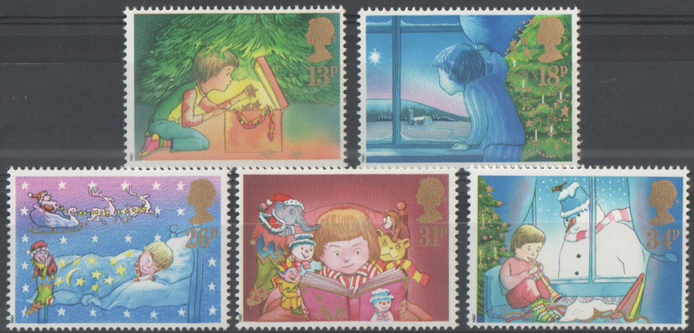 (image for) SG1375 / 79 1987 Christmas unmounted mint set of 5