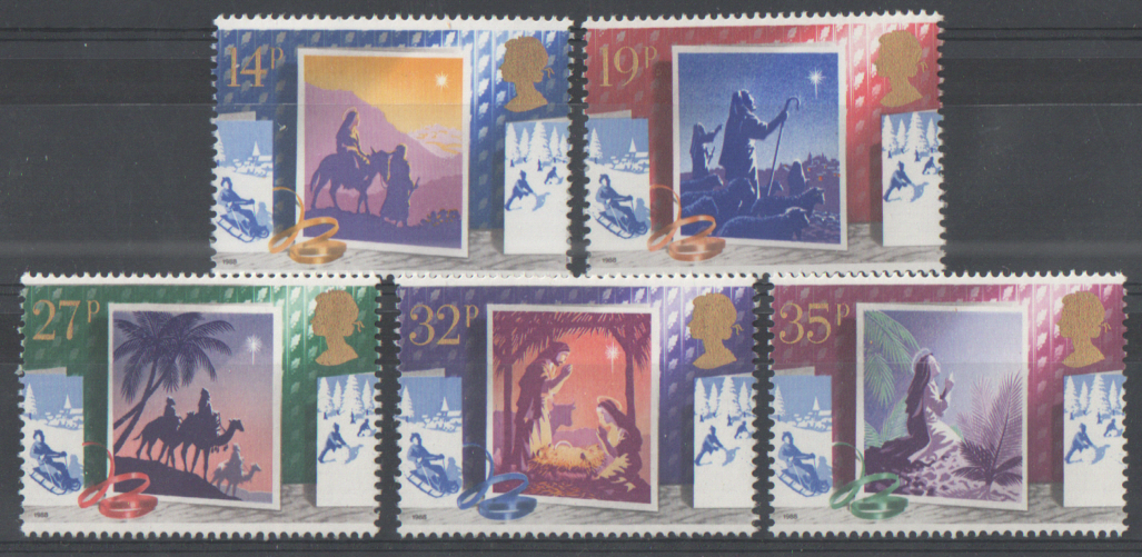 (image for) SG1414 / 18 1988 Christmas unmounted mint set of 5