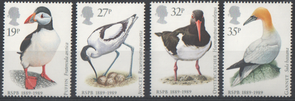 (image for) SG1419 / 22 1989 RSPB unmounted mint set of 4 - Click Image to Close