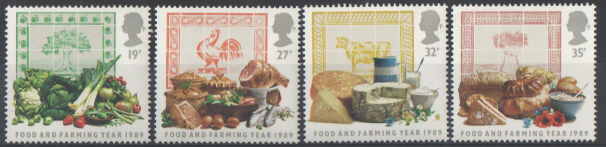 SG1428 / 31 1989 Food & Farming unmounted mint set of 4