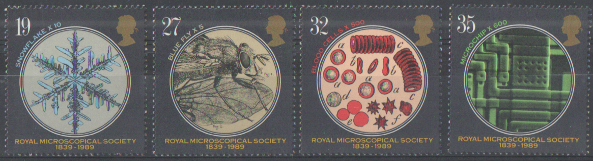 (image for) SG1453 / 56 1989 Microscopes unmounted mint set of 4