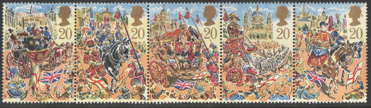 (image for) SG1457 / 61 1989 Lord Mayor's Show unmounted mint set of 5