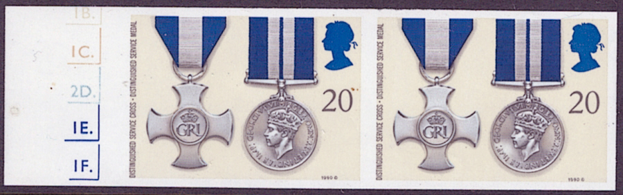 (image for) SG1519a 1990 Gallantry Awards imperforate pair