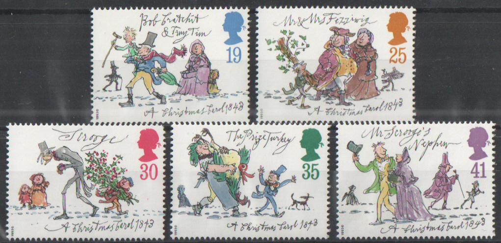 (image for) SG1790 / 94 1993 Christmas unmounted mint set of 5