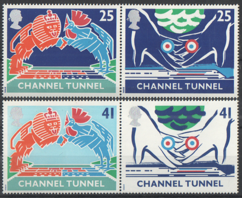 SG1820 / 23 1994 Channel Tunnel unmounted mint set of 4