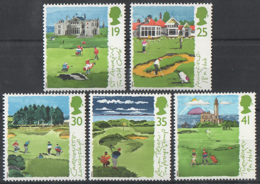 (image for) SG1829 / 33 1994 Scottish Golf Courses unmounted mint set of 5