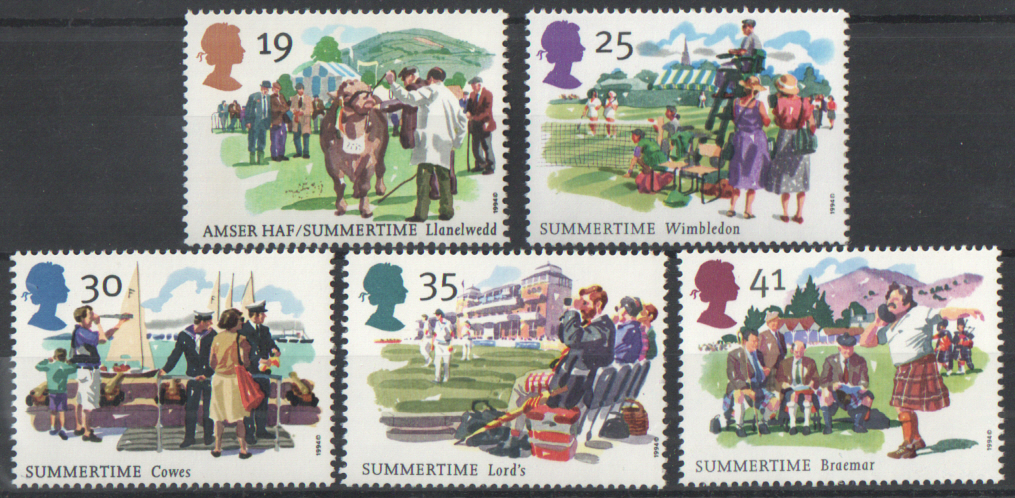 (image for) SG1834 / 38 1994 Summertime unmounted mint set of 5