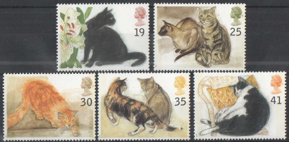 (image for) SG1848 / 52 1995 Cats unmounted mint set of 5