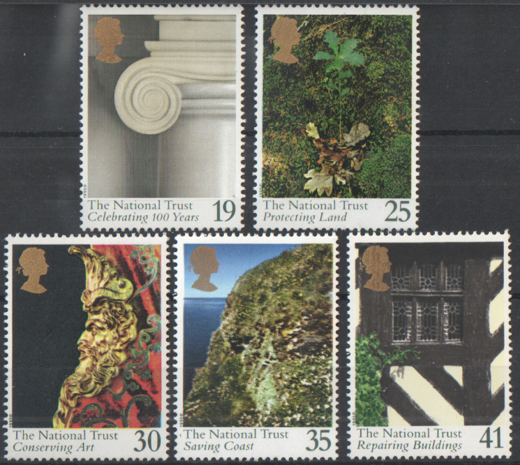 SG1868 / 72 1995 National Trust unmounted mint set of 5