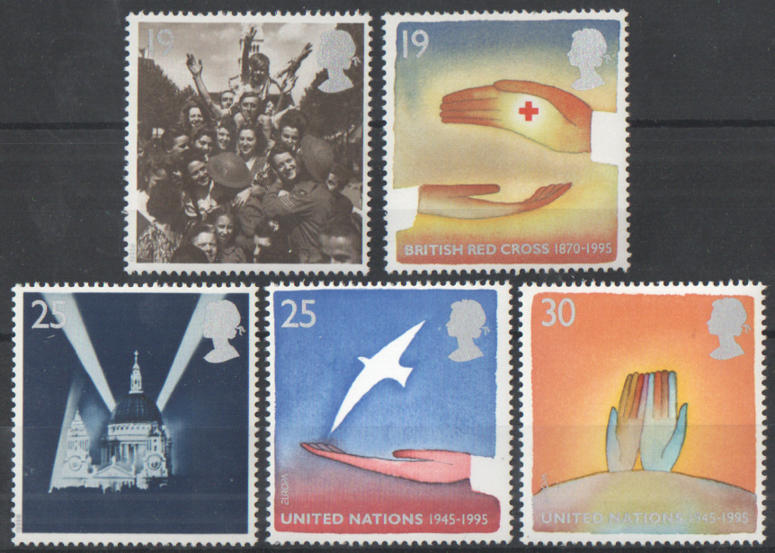 (image for) SG1873 / 77 1995 Peace & Freedom unmounted mint set of 5