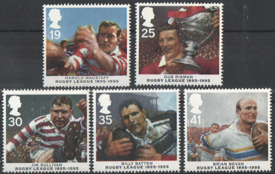 SG1891 / 95 1995 Rugby League unmounted mint set of 5