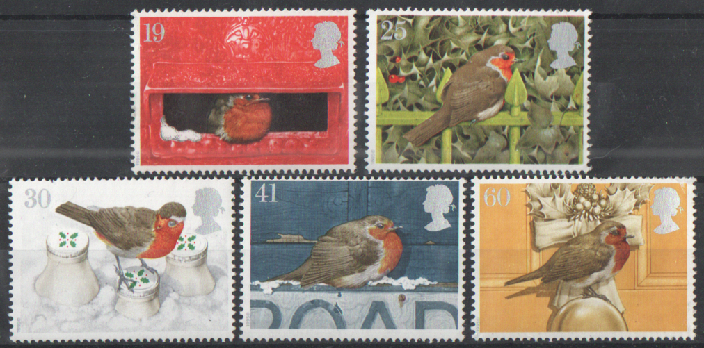 (image for) SG1896 / 00 1995 Christmas unmounted mint set of 5