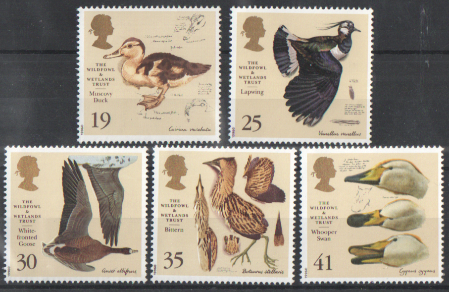 (image for) SG1915 / 19 1996 Wildfowl & Wetlands Trust unmounted mint set of 5