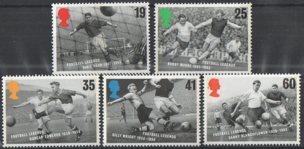 (image for) SG1925 / 29 1996 European Football unmounted mint set of 5 - Click Image to Close