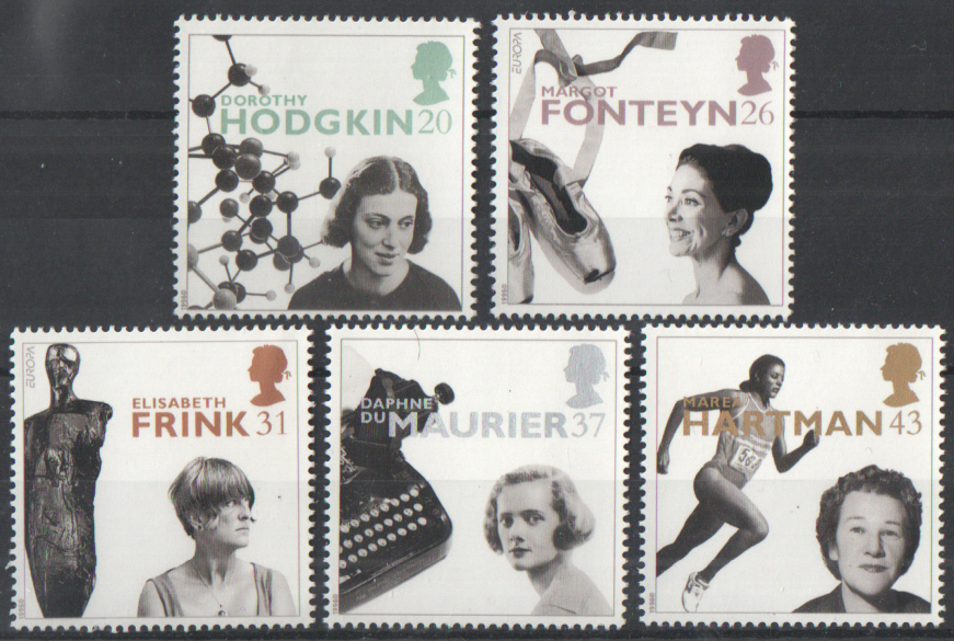 (image for) SG1935 / 39 1996 Famous Women unmounted mint set of 5 - Click Image to Close