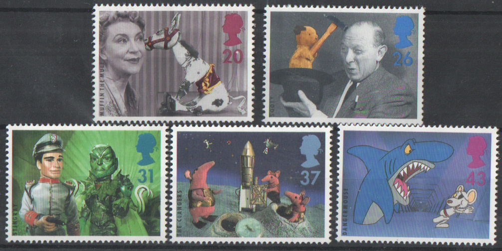 (image for) SG1940 / 44 1996 Children's Television unmounted mint set of 5 - Click Image to Close