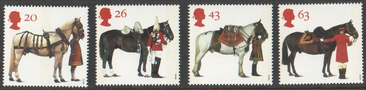 (image for) SG1989 / 92 1997 All The Queen's Horses unmounted mint set of 4 - Click Image to Close