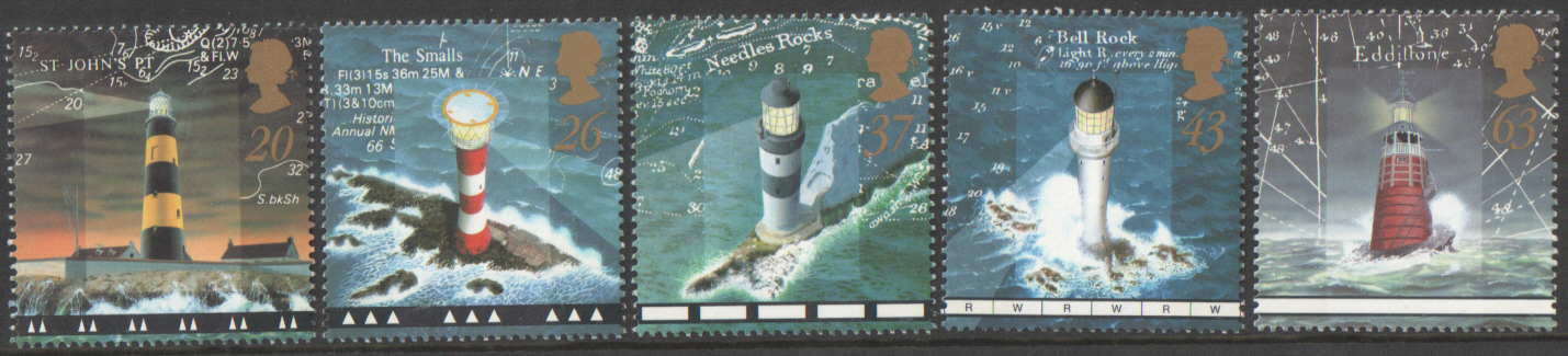 (image for) SG2034 / 38 1998 Lighthouses unmounted mint set of 5 - Click Image to Close