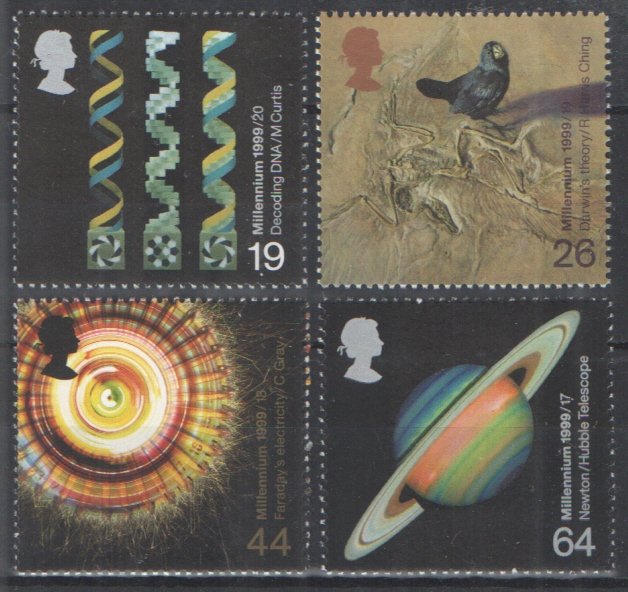 (image for) SG2102 / 05 1999 Scientists' Tale unmounted mint set of 4 - Click Image to Close