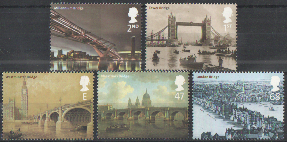 (image for) SG2309 / 13 2002 Bridges Of London unmounted mint set of 5 - Click Image to Close