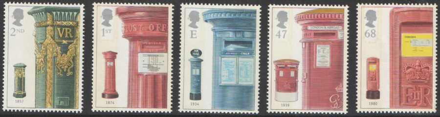 (image for) SG2316 / 20 2002 Post Boxes unmounted mint set of 5 - Click Image to Close