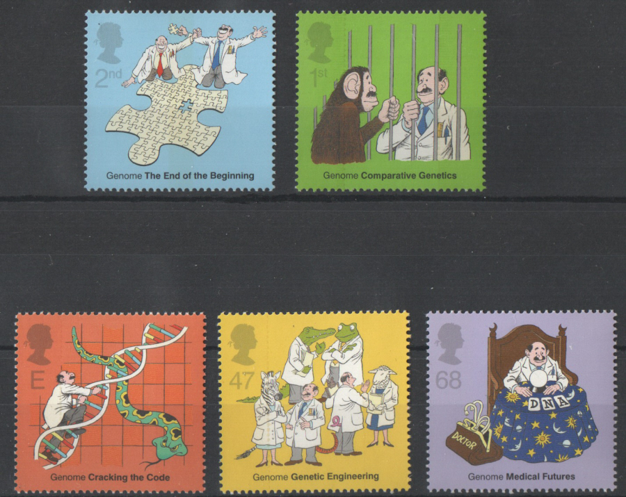 (image for) SG2343 / 47 2003 Discovery of DNA unmounted mint set of 5 - Click Image to Close