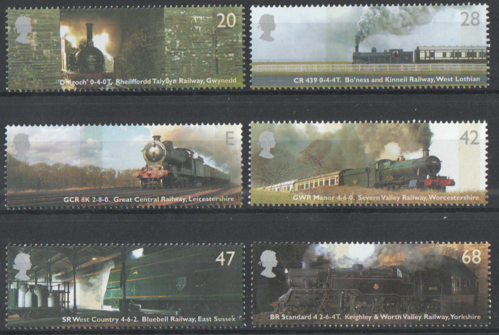 (image for) SG2417 / 22 2004 Classic Locomotives unmounted mint set of 6