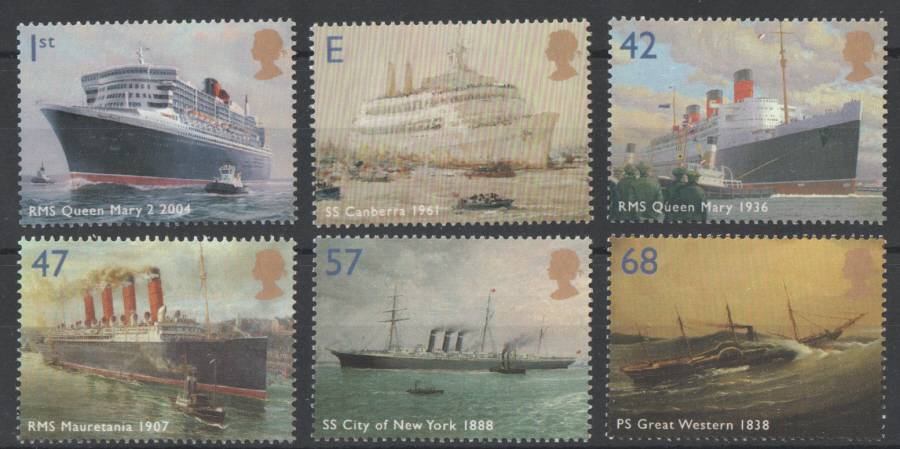(image for) SG2448 / 53 2004 Ocean Liners unmounted mint set of 6