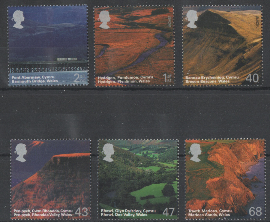 (image for) SG2466 / 71 2004 A British Journey: Wales unmounted mint set of 6