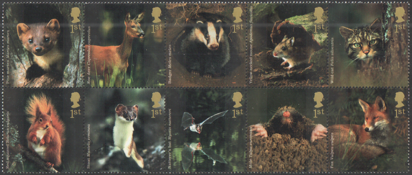 (image for) SG2479 / 88 2004 Woodland Animals unmounted mint set of 10