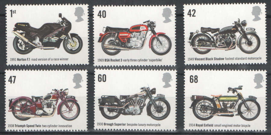 (image for) SG2548 / 53 2005 Motorcycles unmounted mint set of 6 - Click Image to Close