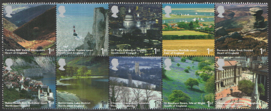 (image for) SG2597 / 06 2006 A British Journey: England unmounted mint set of 10