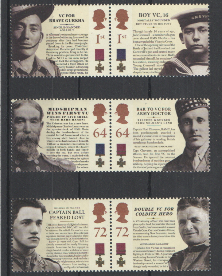 (image for) SG2659 / 64 2006 Victoria Cross unmounted mint set of 6 - Click Image to Close
